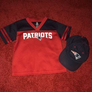 Infant Patriot set; shirt and hat